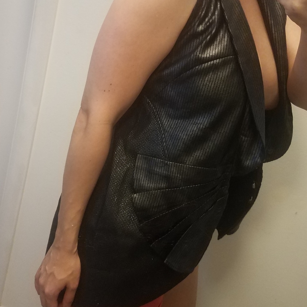 NWT Walter Baker Faux Leather Vest - Picture 7 of 8